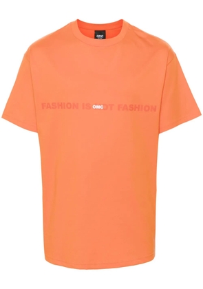 Omc logo-print T-shirt - Orange