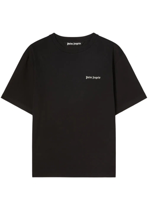 Palm Angels embroidered-logo crew-neck T-shirt - Black