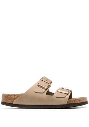 Birkenstock Arizona leather slides - Brown