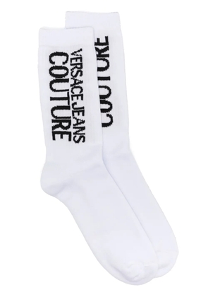 Versace Jeans Couture logo-print cotton socks - White