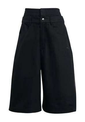 adidas embroidered-logo shorts - Black