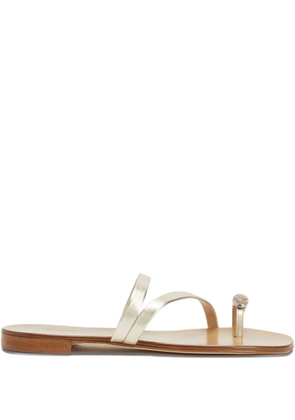Giuseppe Zanotti Febe Crystal embellished-toe sandals - Gold