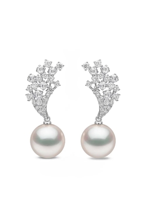 Yoko London Duchess diamond and pearl earrings - Silver