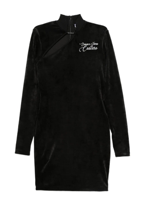 Versace Jeans Couture cut-out long-sleeve mini dress - Black