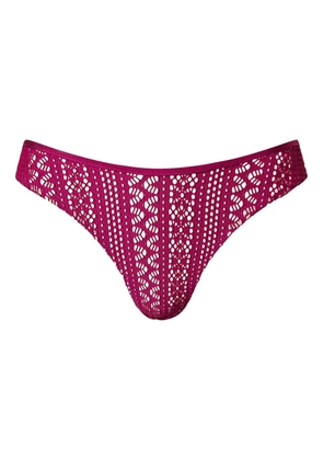 TWINSET lace brazilian bikini bottom - 11736_MAGENTA PURPLE