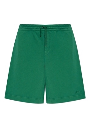 Alexander McQueen logo-embroidered shorts - Green