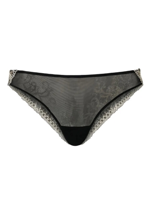 TWINSET embroidered briefs - Black