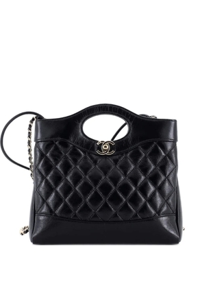 CHANEL Pre-Owned 31 Shopping Bag Quilted Crumpled Calfskin Mini tote bag - Black