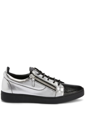 Giuseppe Zanotti Frankie double-zip low-top sneakers - Multicolour