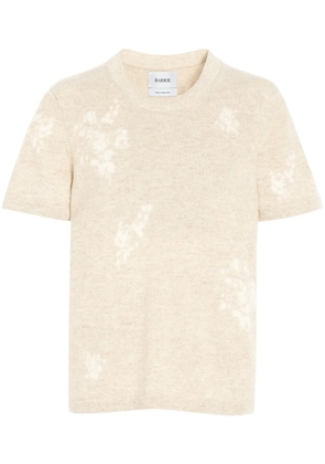 Barrie floral cashmere T-shirt - Neutrals