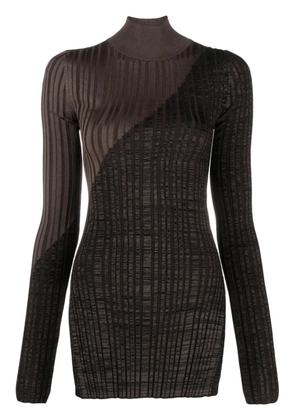 Nanushka Zareen high-neck ribbed jumper - Brown