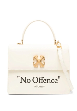 Off-White Jitney leather tote bag - Neutrals