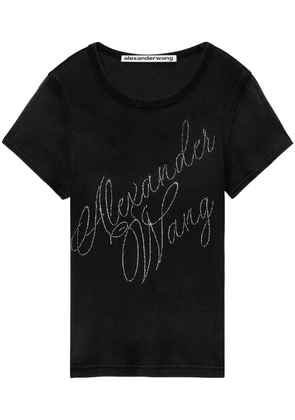 Alexander Wang logo-studded T-shirt - Black