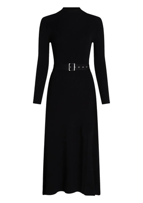 Karl Lagerfeld belted knitted dress - Black