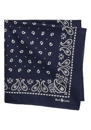 Polo Ralph Lauren paisley print bandana scarf - Blue