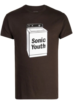 Pleasures Techpack graphic-print cotton T-shirt - Brown