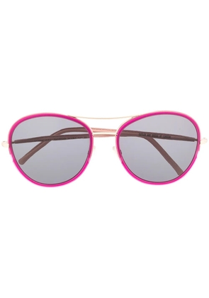 Cutler & Gross M1034 round sunglasses - Pink