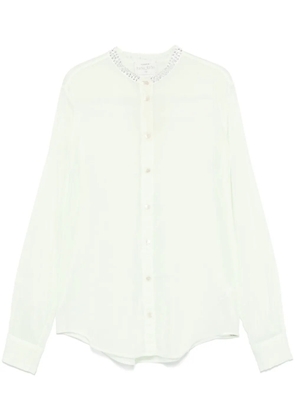 Forte Forte crystal-embellished shirt - Green