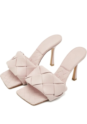 Bottega Veneta Pre-Owned Lido leather slides - Pink