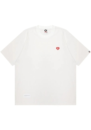 AAPE BY *A BATHING APE® raised-logo T-shirt - White