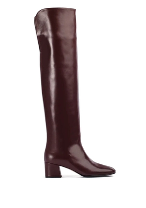 Le Silla Danielle over-the-knee leather boots - Red