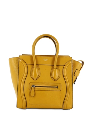 Celine Pre-Owned Luggage Bag Grainy Leather Micro tote bag - Yellow