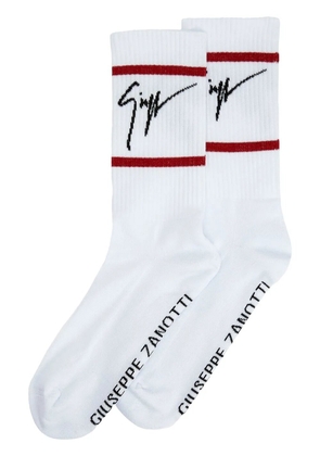 Giuseppe Zanotti GZ Soks intarsia-knit socks - White