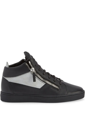 Giuseppe Zanotti Kriss leather mid-top sneakers - Black