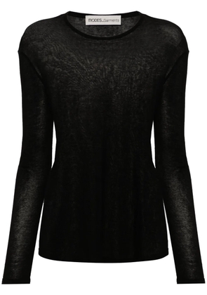 MODES GARMENTS long-sleeve cotton T-shirt - Black