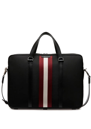 Bally stripe-detail laptop bag - Black