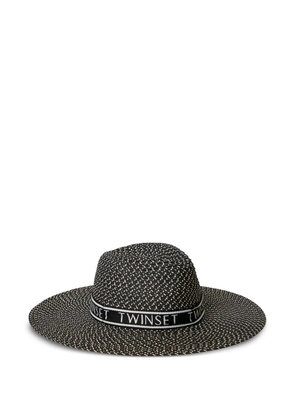TWINSET woven-band sun hat - Black