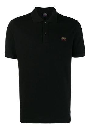 Paul & Shark logo patch polo shirt - Black