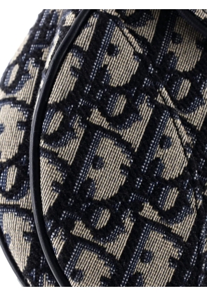 Christian Dior Pre-Owned Saddle Handbag with Strap Oblique Canvas Medium shoulder bag - Blue