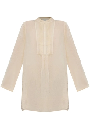 Tory Burch pleat detailing tunic - Neutrals
