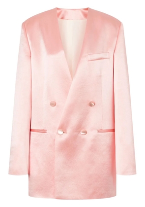 Philosophy Di Lorenzo Serafini lapeless double-breasted blazer - Pink