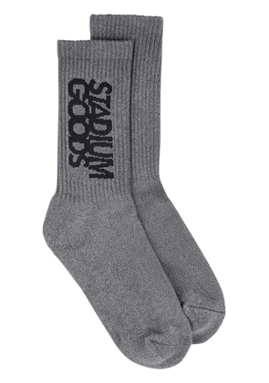 STADIUM GOODS® logo-print ''Charcoal Flannel'' crew socks - Grey