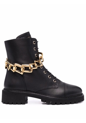 Giuseppe Zanotti lace-up leather boots - Black