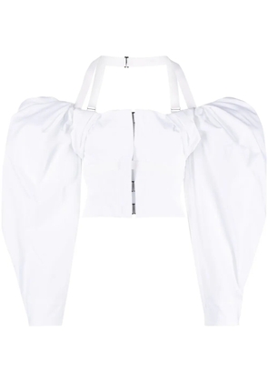 Jacquemus Le Haut Taffetas blouse - White
