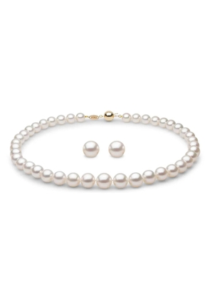 Yoko London pearl necklace and earrings set - Gold