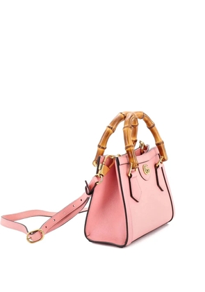 Gucci Pre-Owned Diana NM Bamboo Handle Tote Leather Mini crossbody bag - Pink