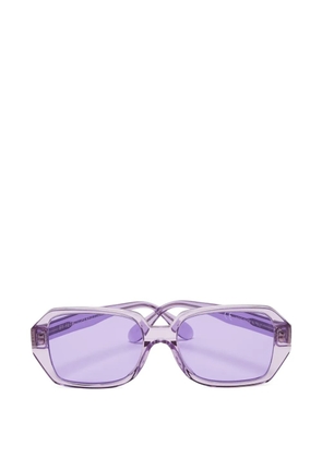 Le Specs Petit Panthere frame oval sunglasses - Purple
