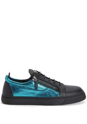 Giuseppe Zanotti Frankie double-zip low-top sneakers - Blue