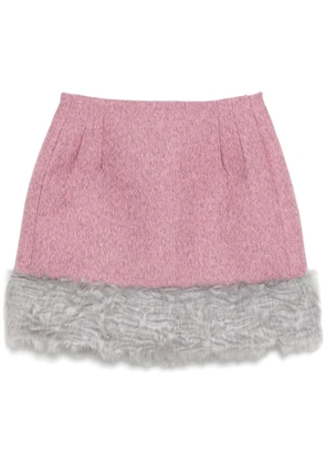 MSGM faux-fur skirt - Pink