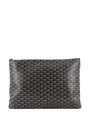 Goyard Pre-Owned Senat Zip Coated Canvas GM pouch - Black