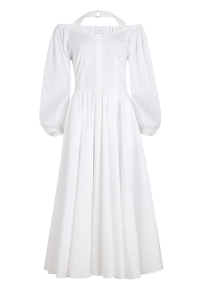 Patou cotton poplin dress - White
