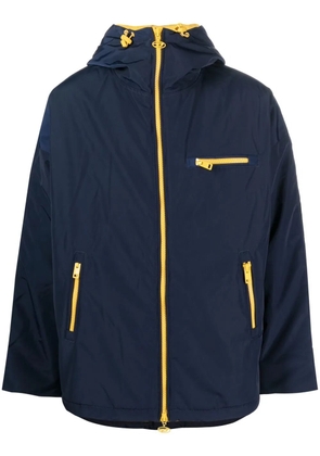 Diesel hooded logo-print jacket - Blue