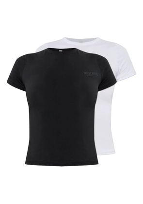 Moschino logo-embossed T-shirt (pack of two) - Black