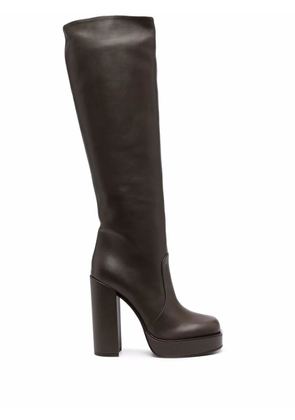 Le Silla Lana knee-high leather boots - Brown