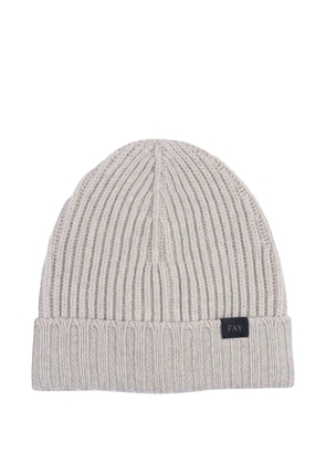 Fay ribbed wool beanie - Grey