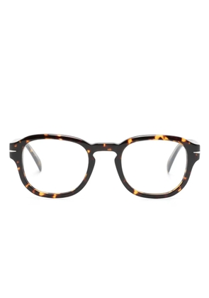 Eyewear by David Beckham tortoiseshell round-frame glasses - Brown